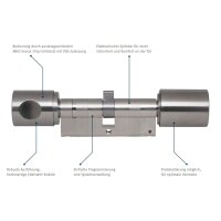 ABUS Seccor Elektronischer Chip Schlüssel für CodeLoxx Kontaktbahnen Edelstahl